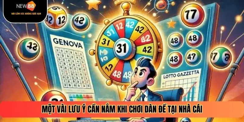 Một vài lưu ý cần nắm khi chơi dàn đề tại nhà cái